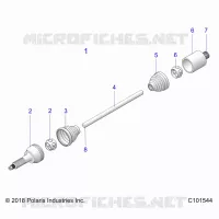 DRIVE TRAIN, TRASERO DEL EJE DE TRANSMISION