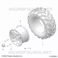 RUEDAS, REAR TIRE