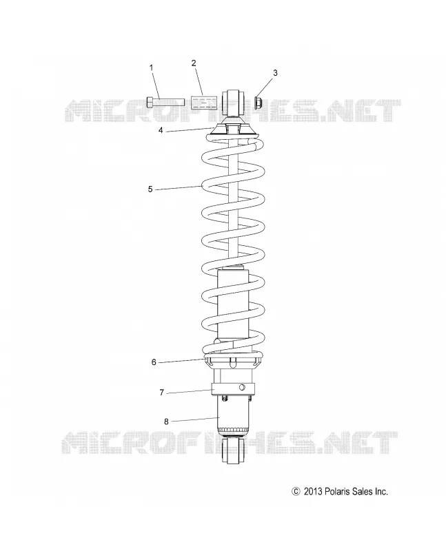 SUSPENSION, SHOCK TRASERO TRACK (7043994)