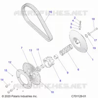 TREN, SECONDARY CLUTCH/BELT