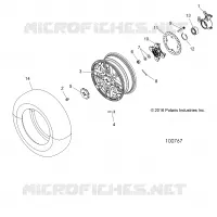 RUEDAS, FRONT AND HUB