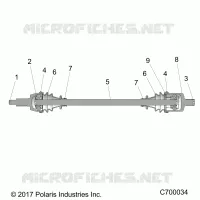 DRIVE TRAIN, EJE MITAD DELANTERA