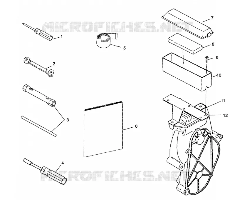 KIT DE HERRAMIENTA 500 INDY 0982764(A)(B) and EUROPEAN 500 INDY E982764A (4942104210D002)
