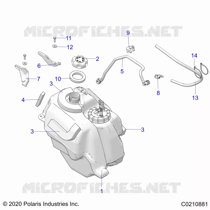 SISTEMA DE COMBUSTIBLE, FUEL TANK ASM.