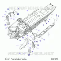 CHASSIS, PROTECCIÃ³N DEL EMBRAGUE, FOOTRESTS, AND RUNNING BOARDS