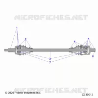 TREN, FRONT HALF SHAFT
