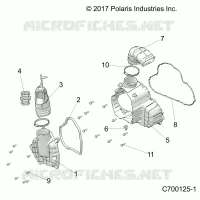 ENGINE, ALTERNADOR  COVER HVAC