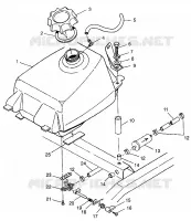 GASOLINA TANK Magnum 4X4 W97AC42A, Swedish Magnum 4X4 S97AC42E and Norwegian Ma (4940834083A013)