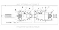 DRIVE TRAIN, TRASERO UNIDAD SHAFT