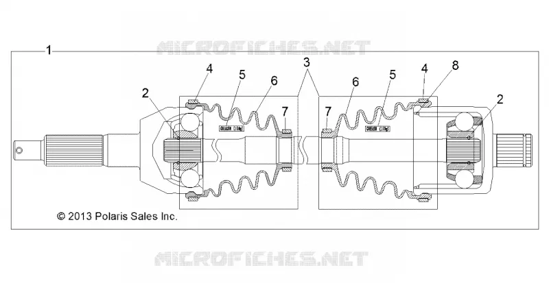 DRIVE TRAIN, TRASERO UNIDAD SHAFT