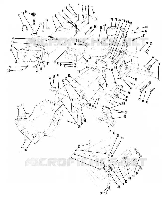 CHASIS AND ASIENTO All Swedish Indy Models (4916051605003A)