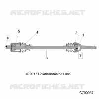 TREN, REAR HALF SHAFT