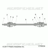 TREN, FRONT HALF SHAFT
