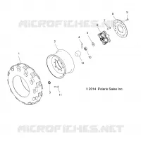 RUEDAS, FRONT TIRE AND BRAKE DISC