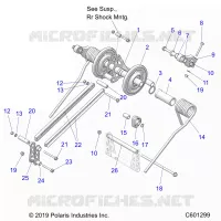 SUSPENSION, TRASERO ARM PAR