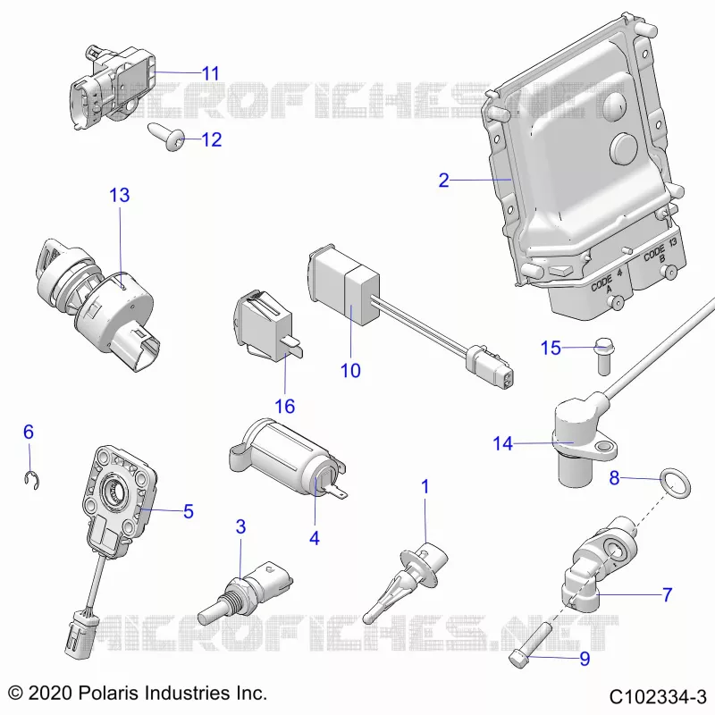 ELECTRICA, SWITCHES, SENSORS, ECU AND CONTROL MODULES