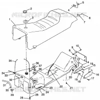 ASIENTO Y TANQUE DE GAS STORM 0985782 (4943674367A006)