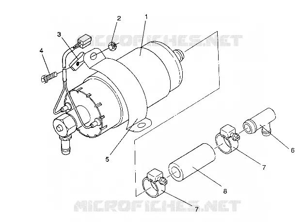 BOMBA DE COMBUSTIBLE 500 EFI/0930674 and  500 EFI SKS/0930574 (4922962296034A)
