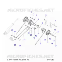SUSPENSION, TRASERO ARM PAR