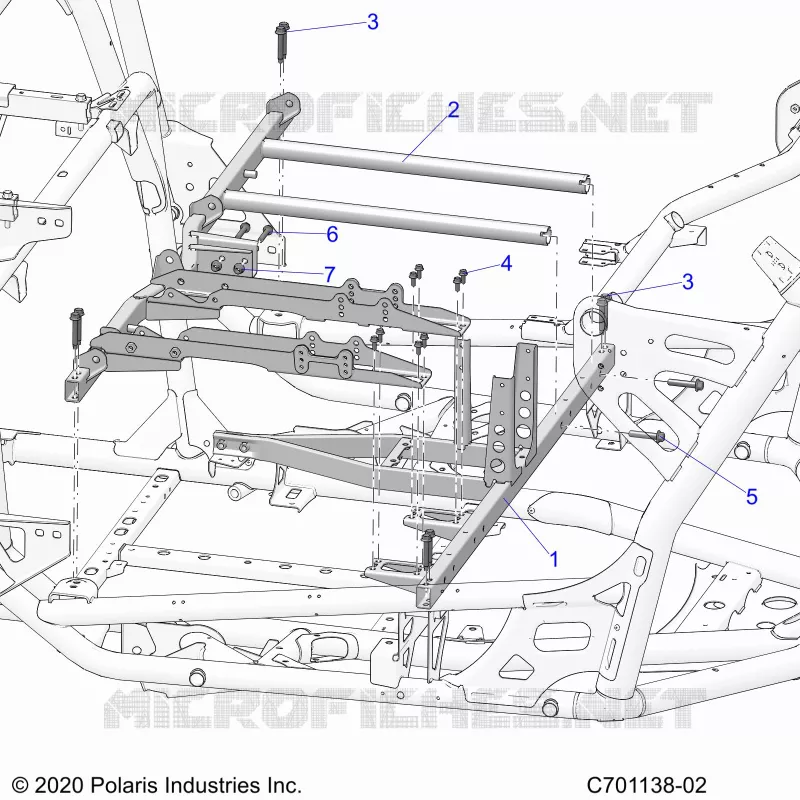 CHASSIS, SEAT AND CENTER MONTAJE DE LA CONSOLA