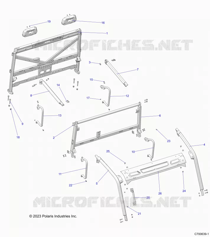 CHASSIS, CAB BASTIDOR