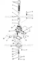 CARBURADOR SUPER SPORT 0950743 (4928882888C008)