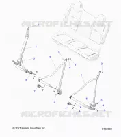 ASIENTO BELT MOUNTING, REAR