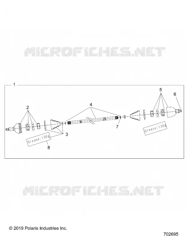 DRIVE TRAIN, HALF EJE TRASERO