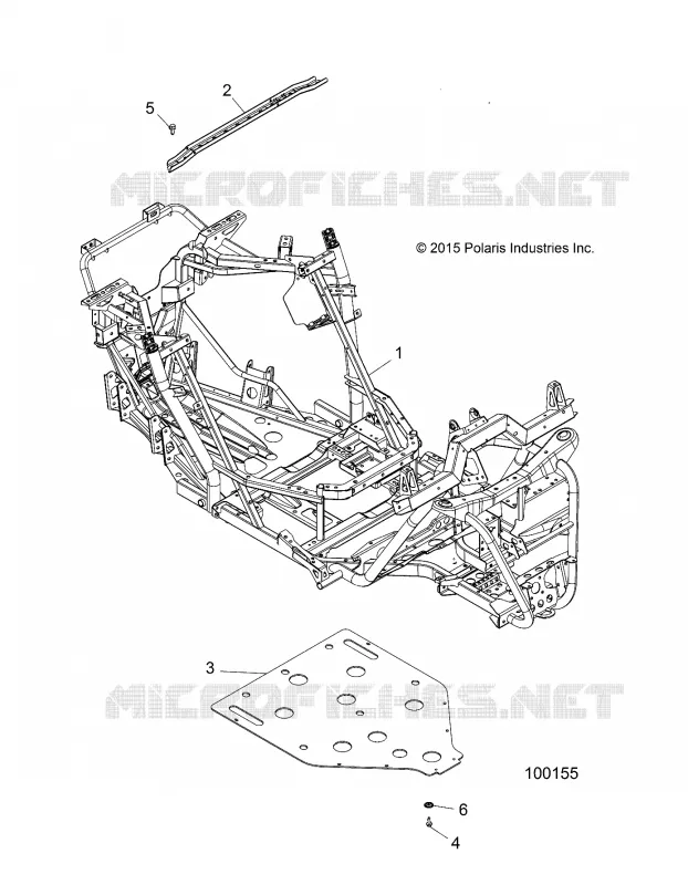 CHASSIS, MARCO PRINCIPAL AND SKID PLATE