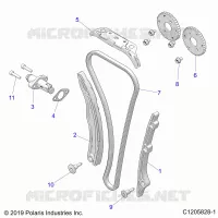 LA CADENA DE LEVAS AND TENSIONER