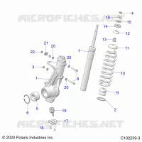 SUSPENSION, PUNTAL DELANTERO