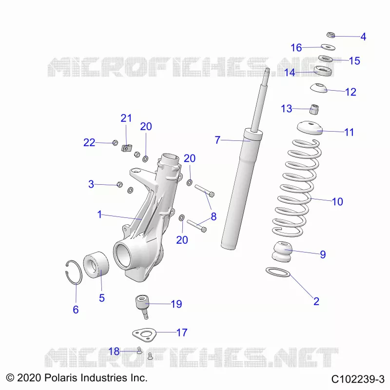 SUSPENSION, PUNTAL DELANTERO
