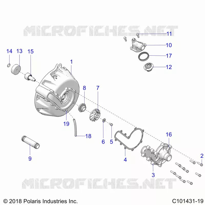 ENFRIAMIENTO SYSTEM AND WATER PUMP