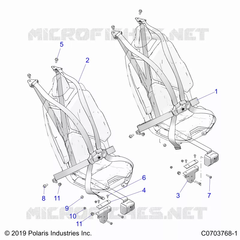 ASIENTO BELT MOUNTING