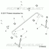 SUSPENSION, FRONT BARRA ESTABILIZADORA- R21RRE99A9/AC/AP/AW/B9/BC/BP/BW (C700032)