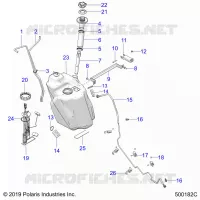 SISTEMA DE COMBUSTIBLE, FUEL TANK ASM.