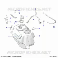 SISTEMA DE COMBUSTIBLE, FUEL TANK ASM.