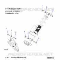 SUSPENSION, MONTAJE DE DESCARGA, REAR SUSP.