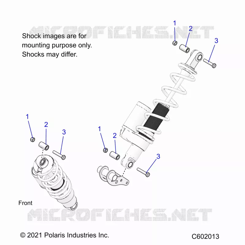 SUSPENSION, MONTAJE DE DESCARGA, REAR SUSP.
