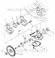 BOMBA DE ACEITE SPORTSMAN 500 W969244 and SWEDISH SPORTSMAN 500 S969244 (4936093609D007)