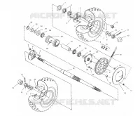 TRASERO conjunto de accionamiento RUEDA (After Serial #2501800)