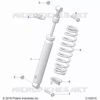 SUSPENSION, SHOCK TRASERO