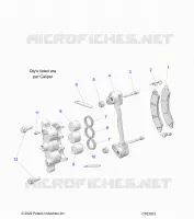 BRAKES, PINZA FRENO DELANTERA