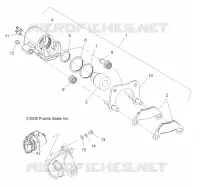 FRENO TRASERO CALIPER (BUILT 12/16/08 and AFTER)