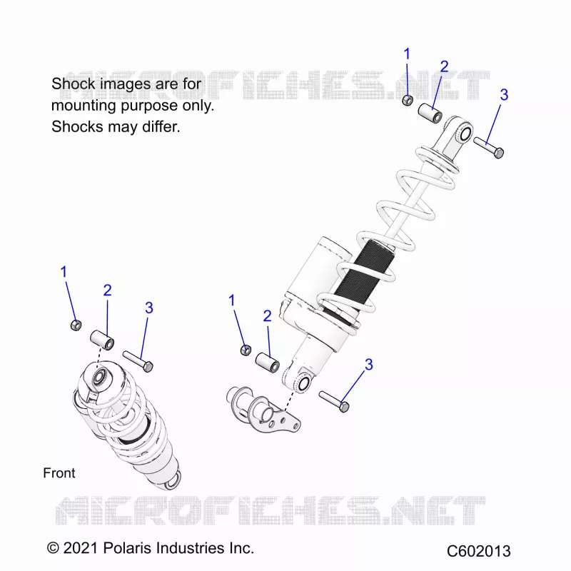 SUSPENSION, MONTAJE DE DESCARGA, REAR SUSP.