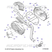 DRIVE TRAIN, TAPA DEL EMBRAGUE AND DUCTING