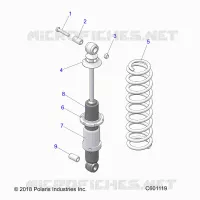 SUSPENSION, SHOCK TRASERO TRACK (7043994)