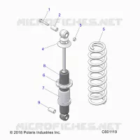 SUSPENSION, SHOCK TRASERO TRACK (7043994)