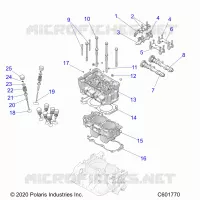 ENGINE, CYLINDER/CULATA ASM.