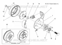 FRENO TRASERO DRUM, E2/E4/EL